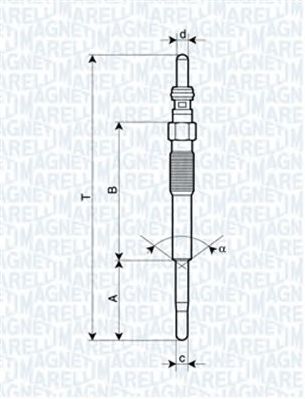 MAGNETI MARELLI 062900080304 -  Свеча накаливания